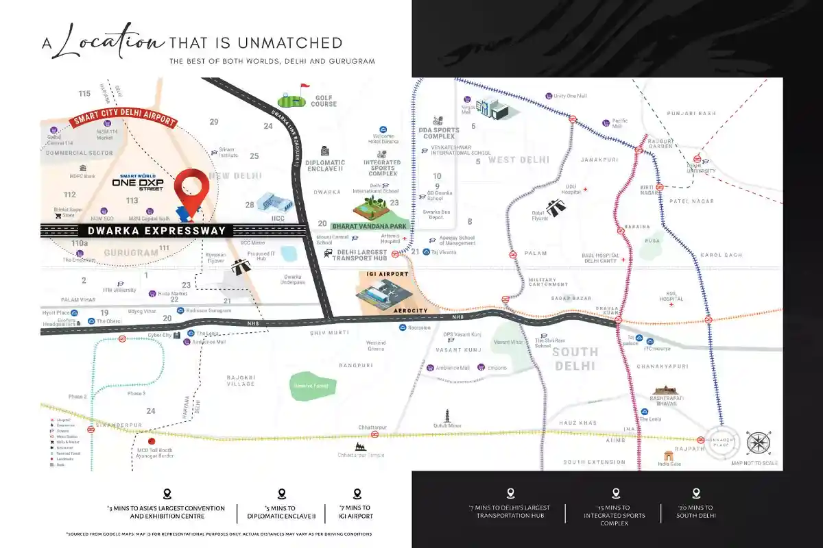 Smart World One DXP Street Locaztion Map